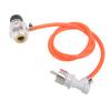 Soda Adapter Hose Kit with Gauge G1/2 Measure Pressure Soda Machine Pressure Gauge for Water
