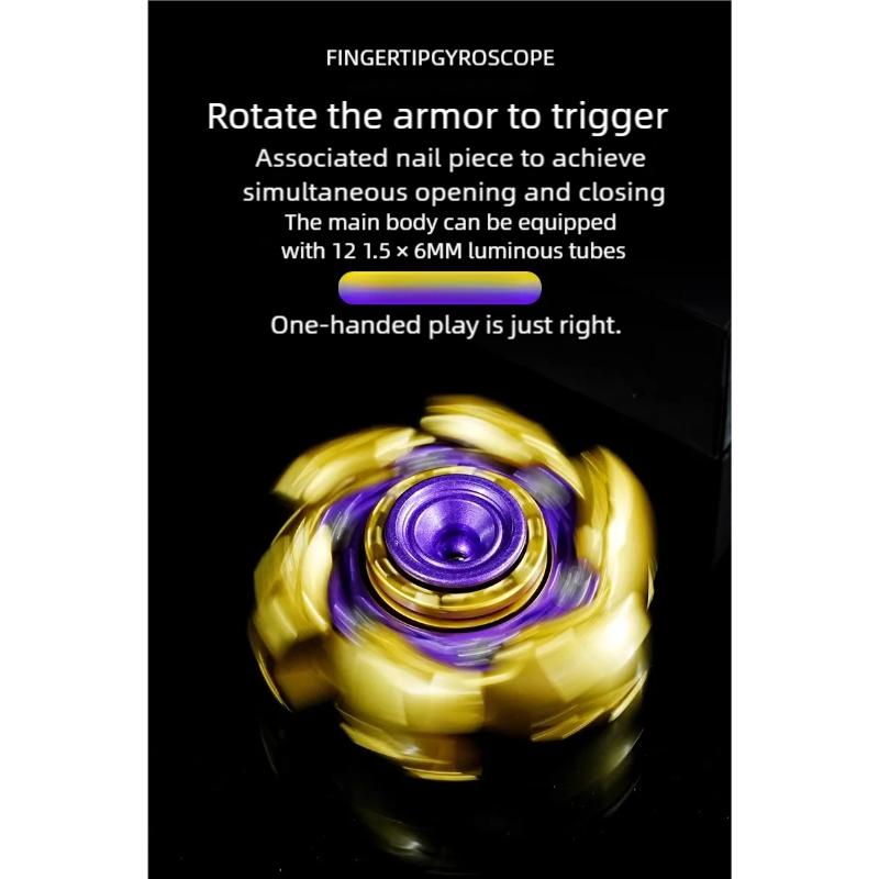 Opening and Closing Fingertip Gyro Fidget Spinner Hand Spinner Decompression Stress Relief AutismFidget Toys Adult Child Gifts