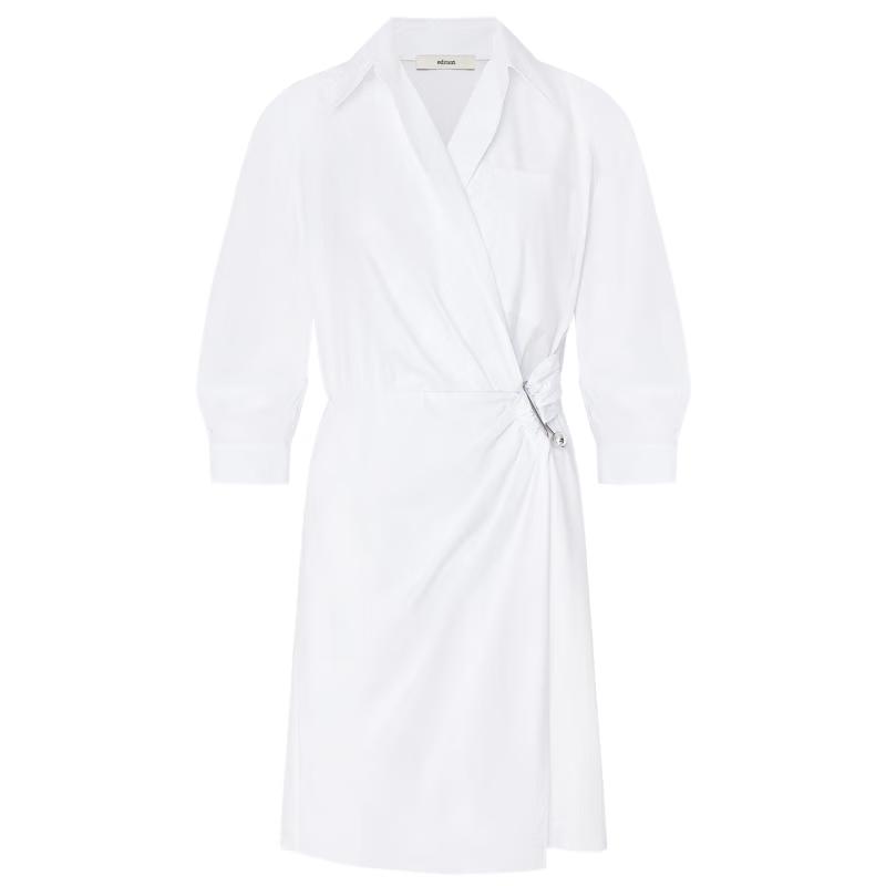 Edition Women's Commuter Shirt Dress with Detachable Metal Buckle