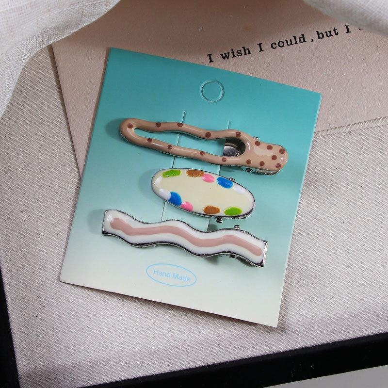 Dopamine Girl Colorful Makeup Duckbill Clips Set - Hairpins & Hair Accessories for Side Bangs