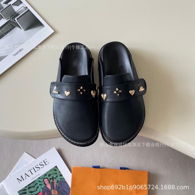 Neue Modelle informieren Baotou Halbschuh-Hausschuhe für Damen und Herren, dicke Sohle, weiche Sohle, Hausschuhe für Damen