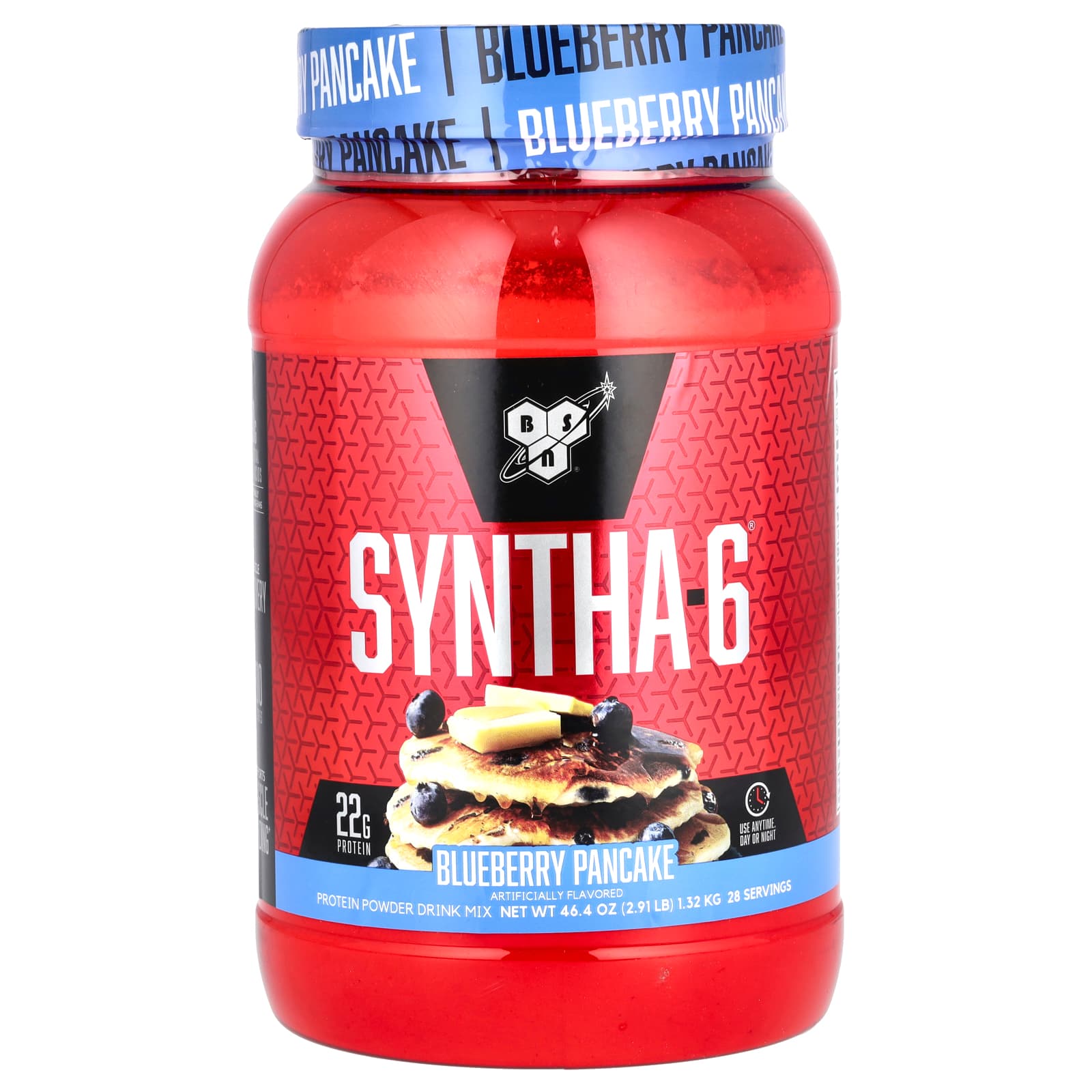 

BSN, Syntha-6, Protein Powder Drink Mix, Blueberry Pancakes, 2.91 lb (1.32 kg)
