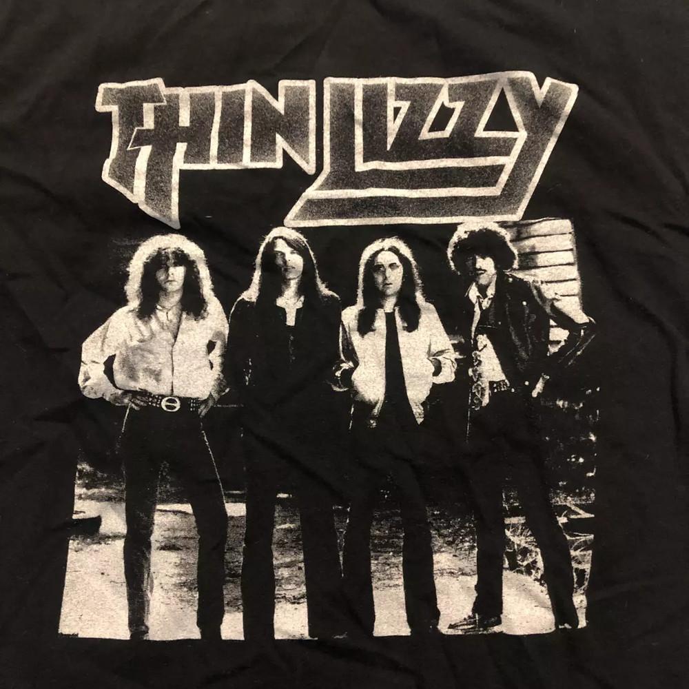 Thin Lizzy Band Black Cotton All To 4XL Shirt Gift For Fan Unisex T-Shirt XXL