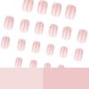 Simple French Rose Pink Short Square Wearable Nails - Hot Selling Manicure Fake Nails