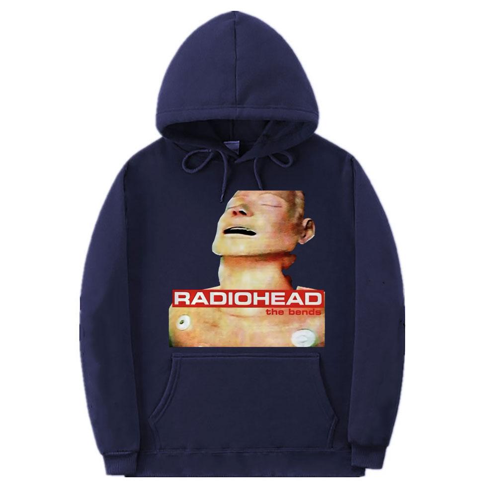 British Rock Band Clothes Radiohead The Bends Album Print Hoodie Unisex Women Vintage Hoodies Unisex Fleece Oversized Hood Sweatshirts