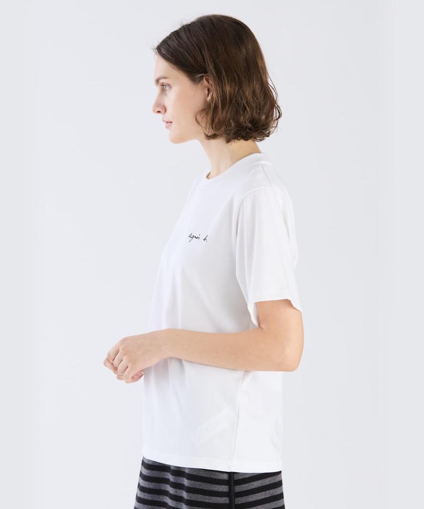 Agnes Logo S179 TS EAT5S179 White B. T-shirt Women's 3(L)