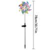 Xiaomi 2PC Solar Powered Colorful Windmill Stake Lights - Waterproof Outdoor Garden Backyard Wedding Party Decorative Lighting