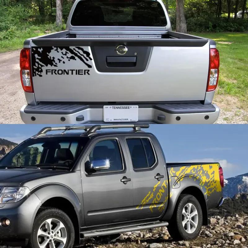 For Nissan Frontier Pro 4X NP300 Pickup Body Side Stickers Truck Splash Grunge Decor Decal Trunk Vinyl Covers Auto Accessories