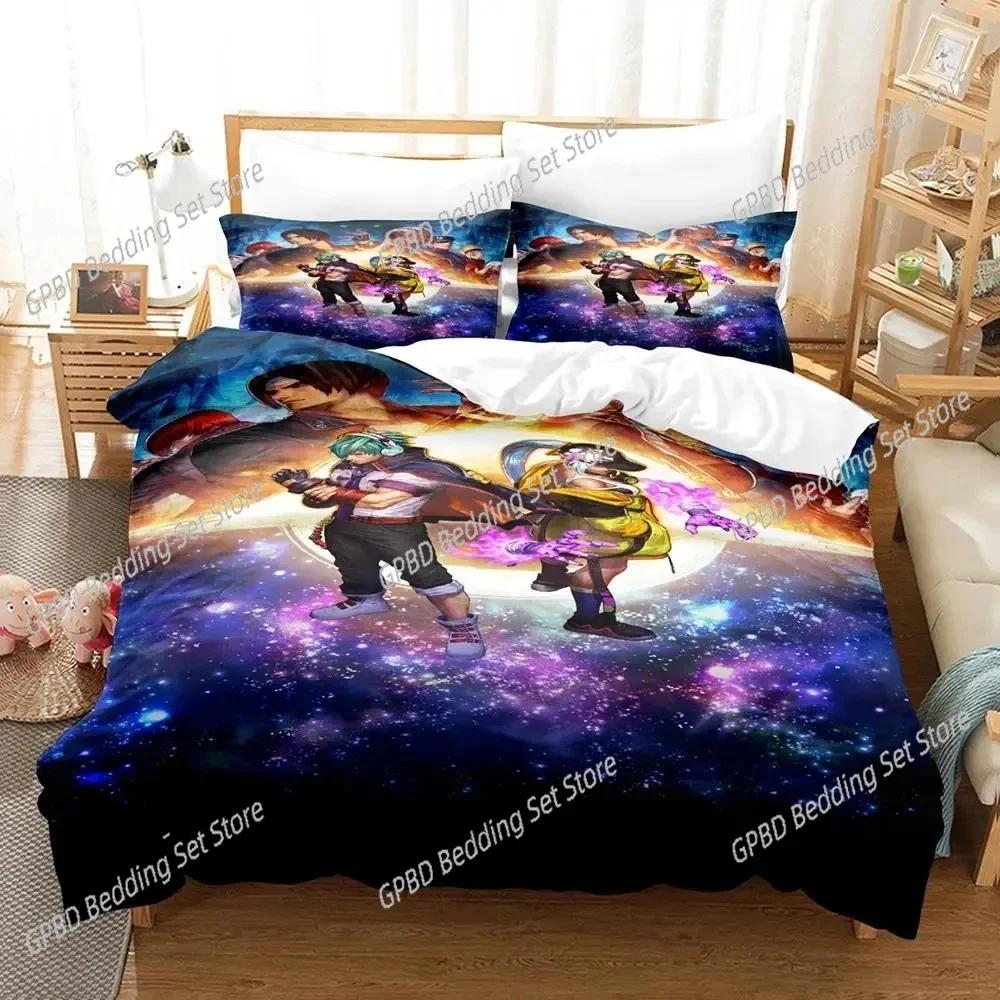 Comforter Anime The King Of Fighter Bedding Set 3D Printed Suitable For Bedroom Kids Home Textile