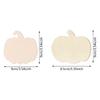 10pcs Decorative Wood Pumpkin Blanks Paintable Plaque for Creative Halloween and Thanksgiving Projects Party Supplies