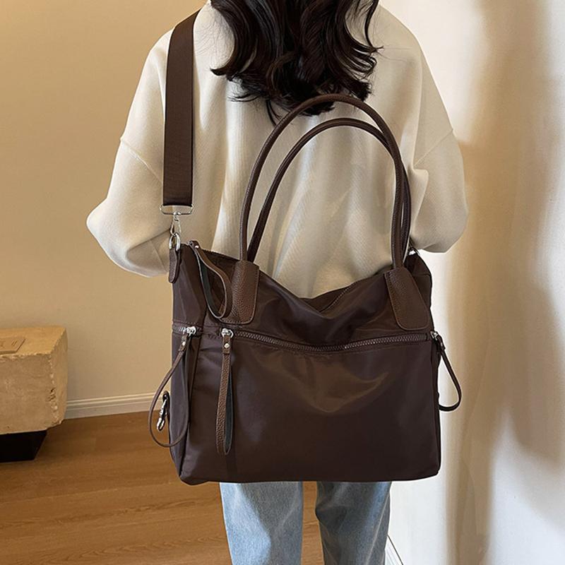 Yogodlns Nylon Oxford Tasche Damen Herbst und Winter Trendige Handtasche Lässige Tragetasche Große Kapazität Schulter Messenger Bag