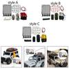 1: 10 RC Crawler Roof Rack and Luggage Set DIY Decoration Parts Accessory for 1/10 1/12 1/14 Models