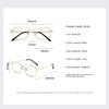 3Pcs Photochromic Anti Radiation Glasses Metal Eyeglass For Woman Men