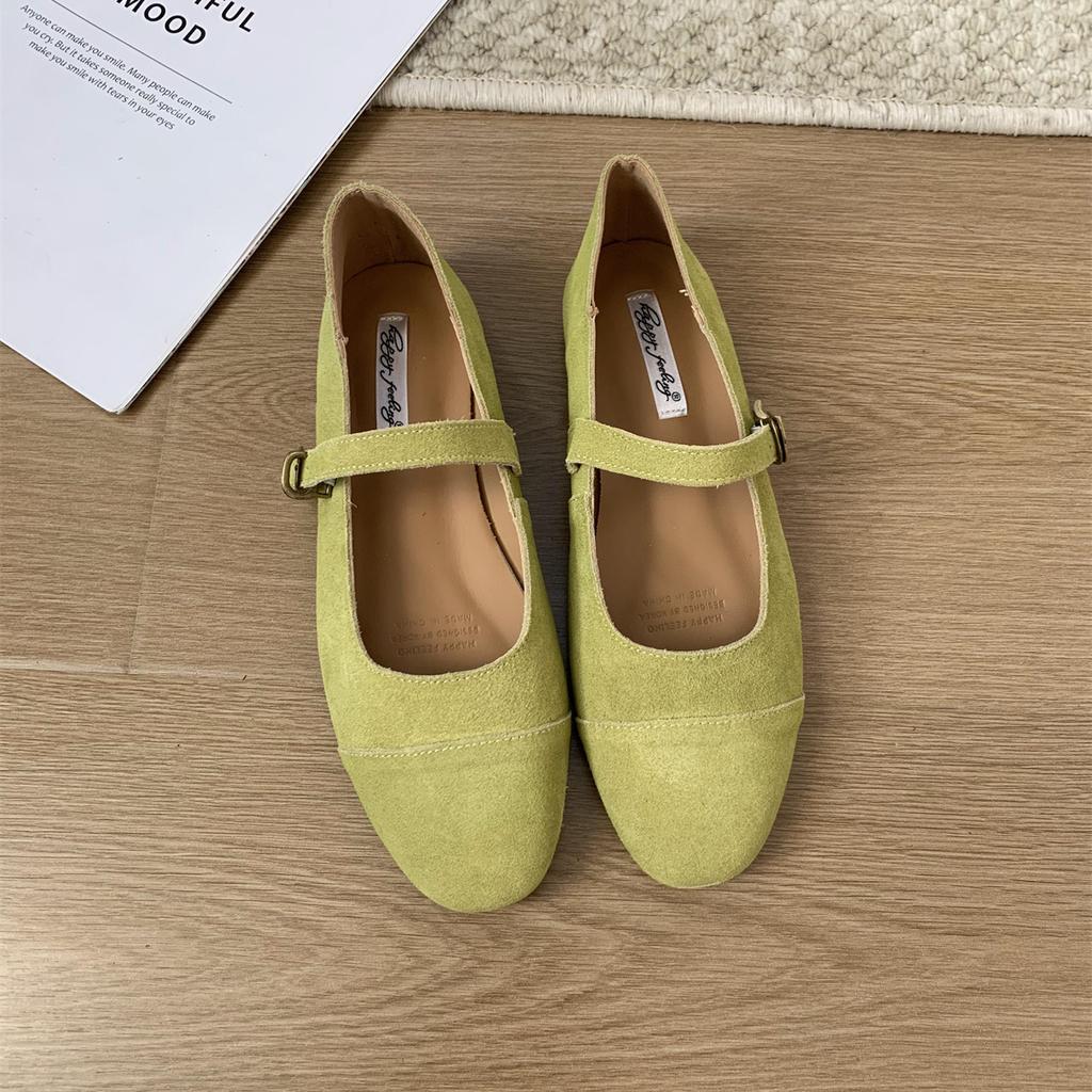 Fashion Bailamos Fashion Round Toe  Ballet Flats Woman Soft Loafers Ladies Brand Design Mary Jane Shoes Mujer Size35-40ujer