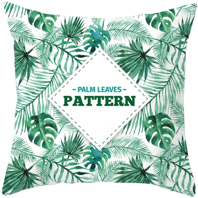 Summer Nordic Plant Pillow Case Tropical Style Cushion Cover Polyester  Pillow Cushion Covers Funda x