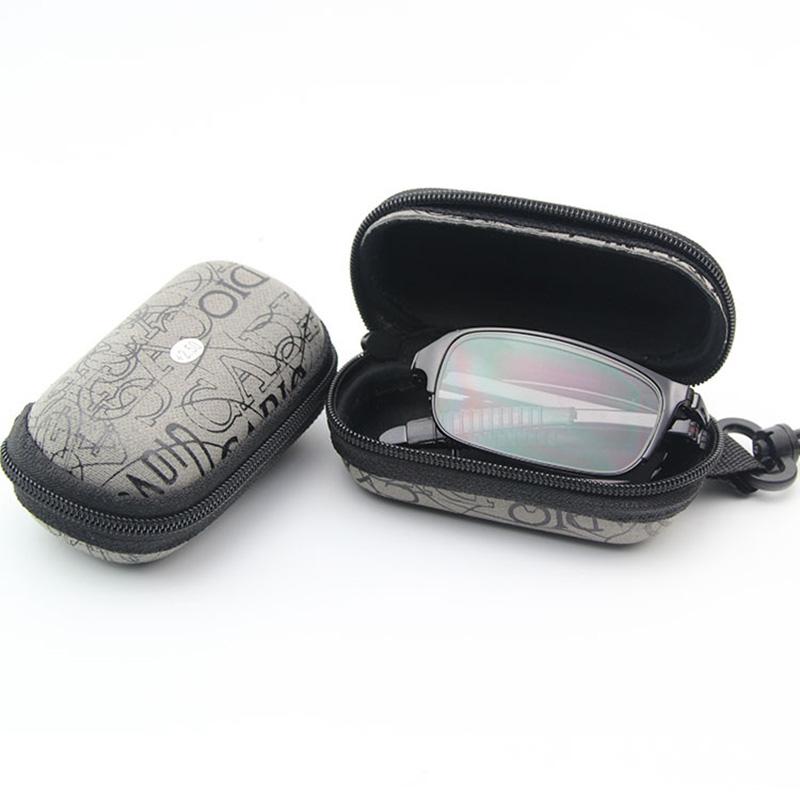 Design Reading Glasses Men Women Folding Small Glasses Frame Metal Glasses Mini Wallet Glasses Diopter 1.0-4.0