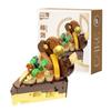 Handmade Dessert Building Blocks Birthday Cake Assembly Model Funny Block Toys
