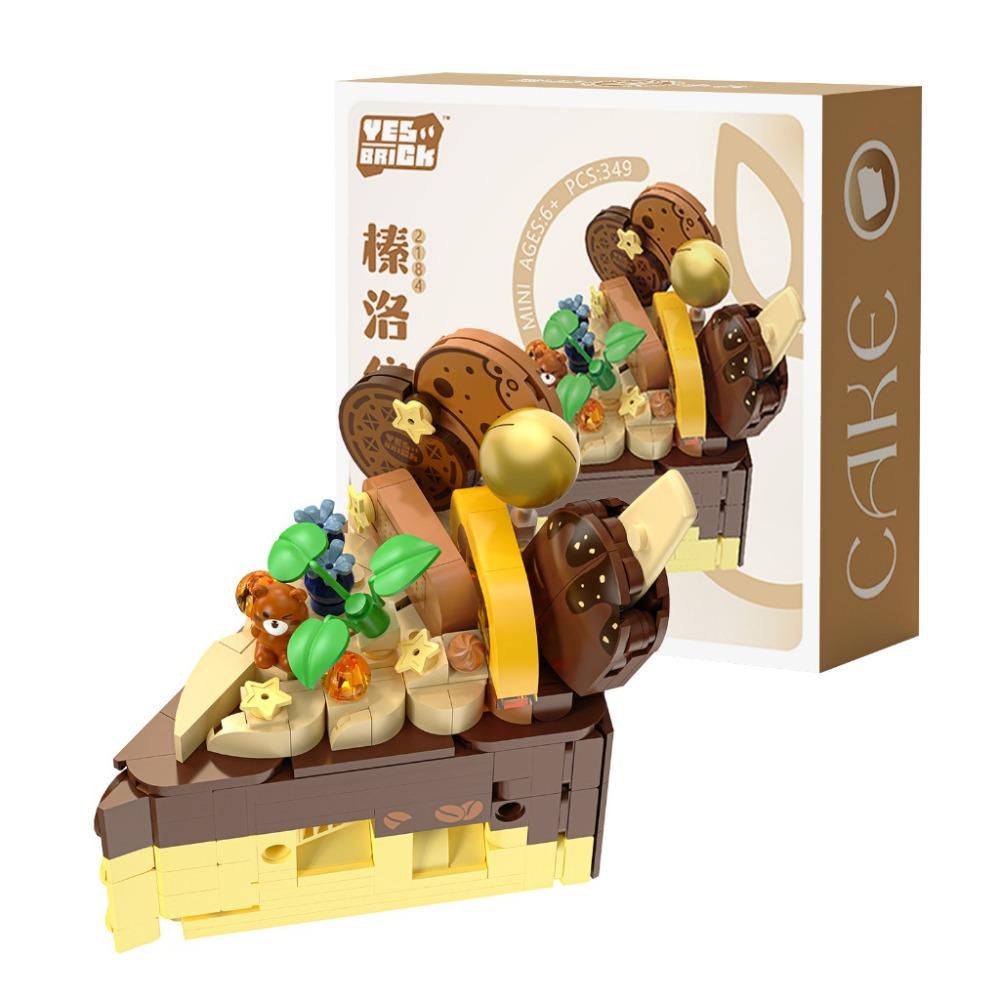 Handmade Dessert Building Blocks Birthday Cake Assembly Model Funny Block Toys