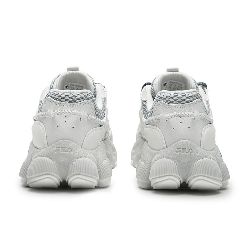 FILA PILA Slip Resistant, Breathable, And Lightweight Low top Chunky Sneakers Women's Rain Mist Gray F12W622132FNC