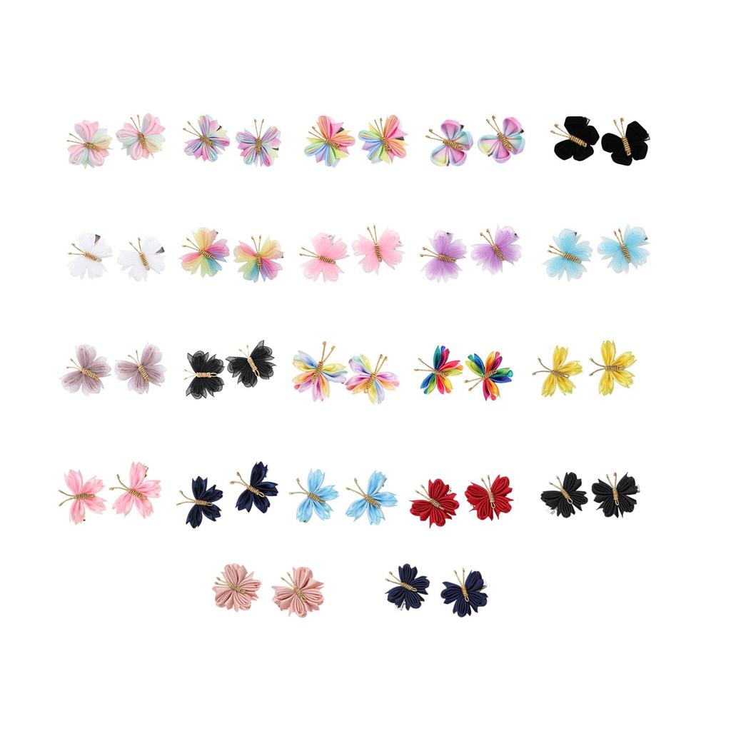 2 Pieces Butterfly Hair Clips Curly Straight Hair Versatile Braids Hair Accessories Hair Pins for Wedding Birthday Gifts Street