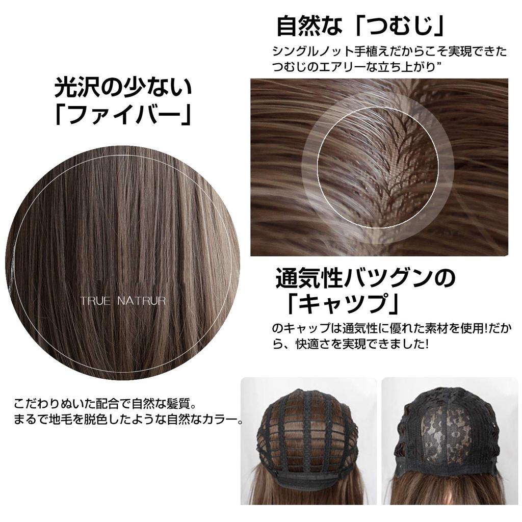 CANVUE Wig Semi-long Full Wig Women's Curls Wavy with Net Brown