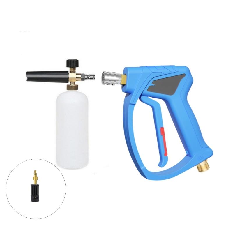 Universal Car Wash Water Guns Attachments High Impact Nozzle Quick Connect Fittings Auto Detailing Kit