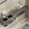Xiaomi Heavy-Duty Carbon Steel Knife Holder Kitchen Organizer Rack No-Drill Wall-Mounted Organizer Rack for Utensils Cutting Boards