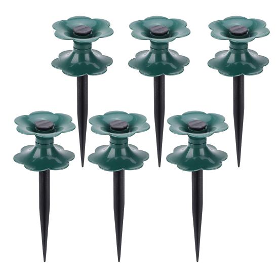 Garden Hose Guide Spike Ground Insert Hose Guide with Spin Top Spiked Hose Guide Aid Keeps Garden