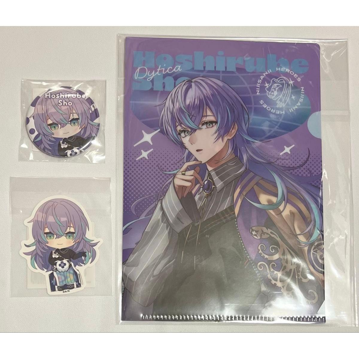 Used Hoshido Show Bonus Clear File Petit Sticker Can Badge Set