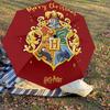1PC Warner Hogwarts Merry Christmas Automatic Open/Close Umbrella with Windproof, 31-Rib Sturdy Canopy, Durable Ribs1248A