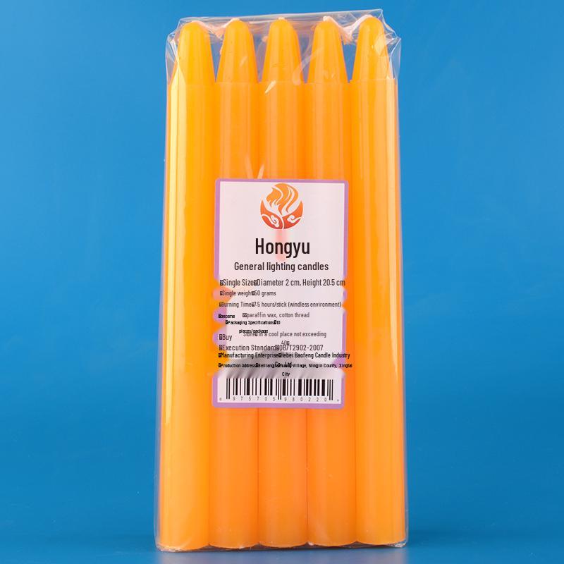 Smokeless Deodorizing White Candles for Power Outages and Buddha Offerings