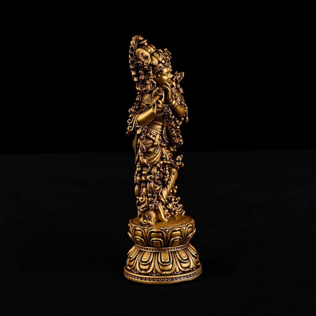 Krishna Ji Murti Krishna Idol Bansuri Krishna Statue Nand Gopal Krishna for Car Dashboard Home Decor Gifting Item