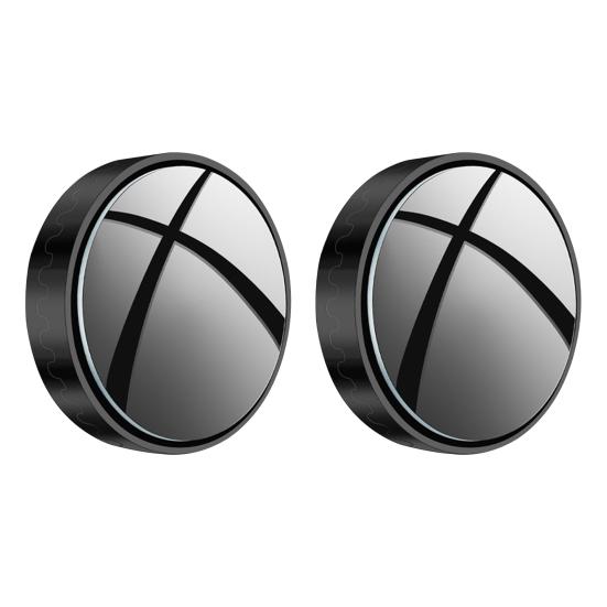 2 Pairs Suction Cup Car Convex Blind Spot Mirrors 360-Degree Rotation Waterproof Fog-proof Car Convex