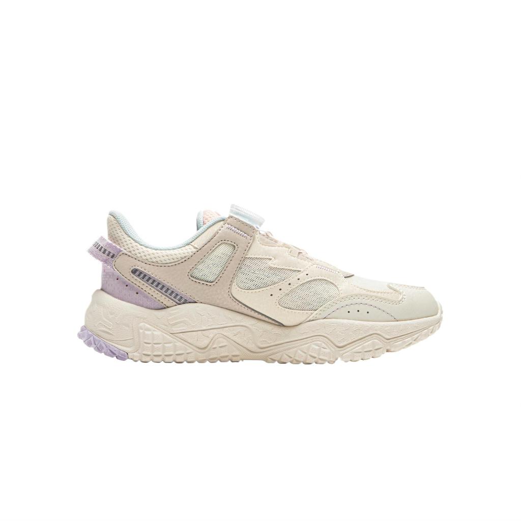 Li Ning Kids Sports Lifestyle Comfortable Soft Non-Slip Shock Absorbing Low-Top Casual Shoes Kids Casual Shoes Off-White Moonlight-Gray YKCU230-4
