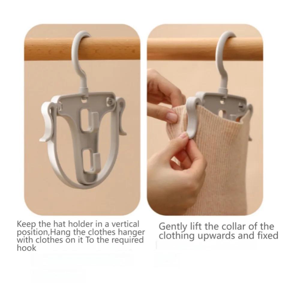 Home Foldable Hooded Sweatshirt Drying Rack Auxiliary Frame Windproof And Anti Slip Clip High Neck Sweater Support Frame