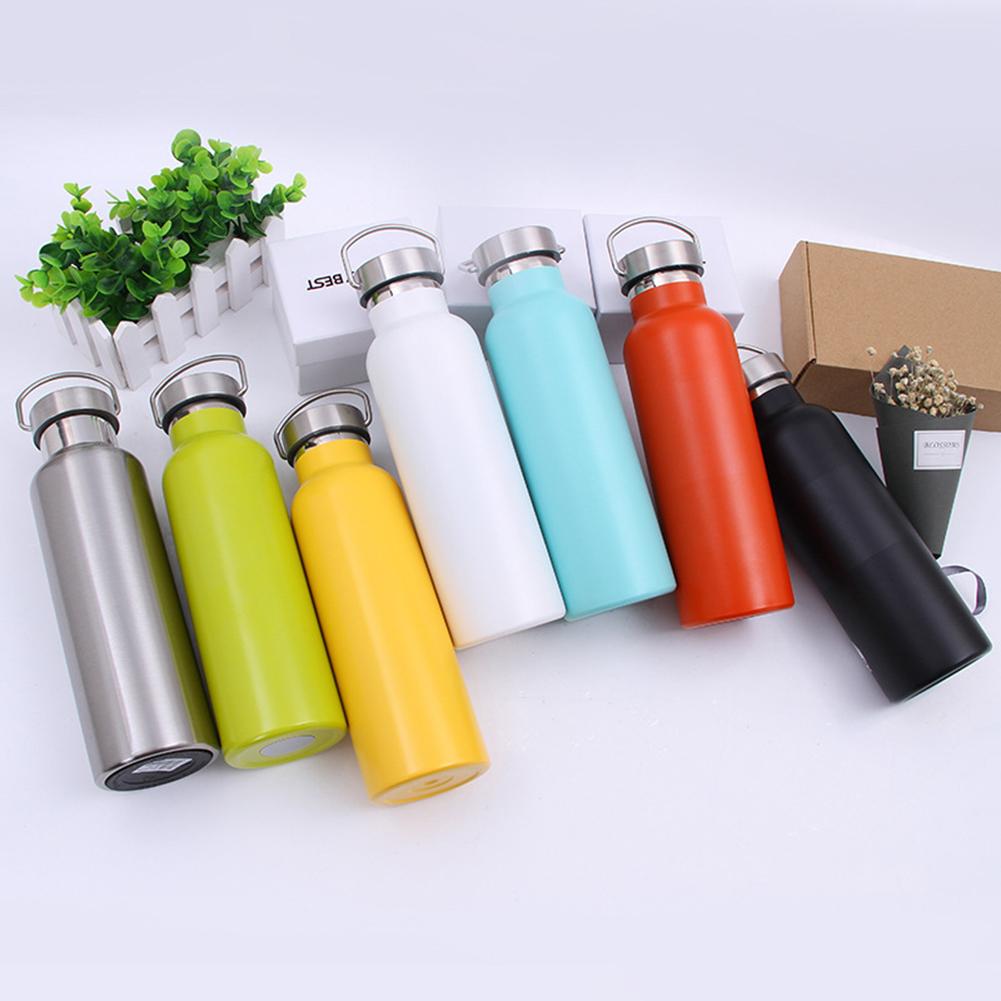 Stainless Steel Vacuum Thermal Insulated Bottle Outdoor Portable Large Capacity Sports Kettle