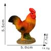 Resin Chicken Doll Ornaments DIY Decoration Crafts Kawaii Mini Model Desktop Toys  Home Decoration