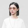 GUCCI Pink Lenses Metal Chain Clause Frames Delicate Women's Sunglasses