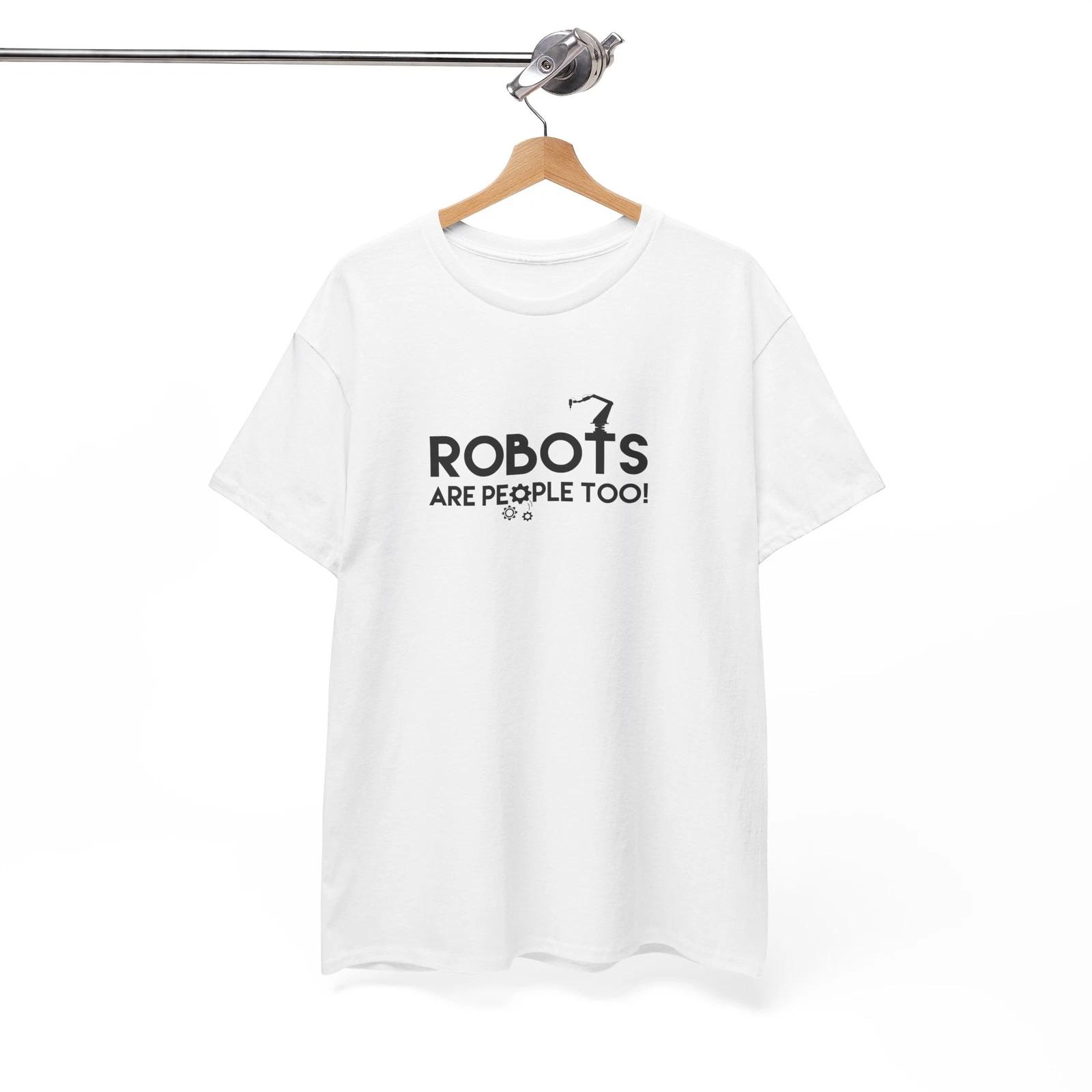 Funny Robot T-Shirt | Cute AI Sci-Fi Machine Tee | Futuristic Cyber Geek Gift S