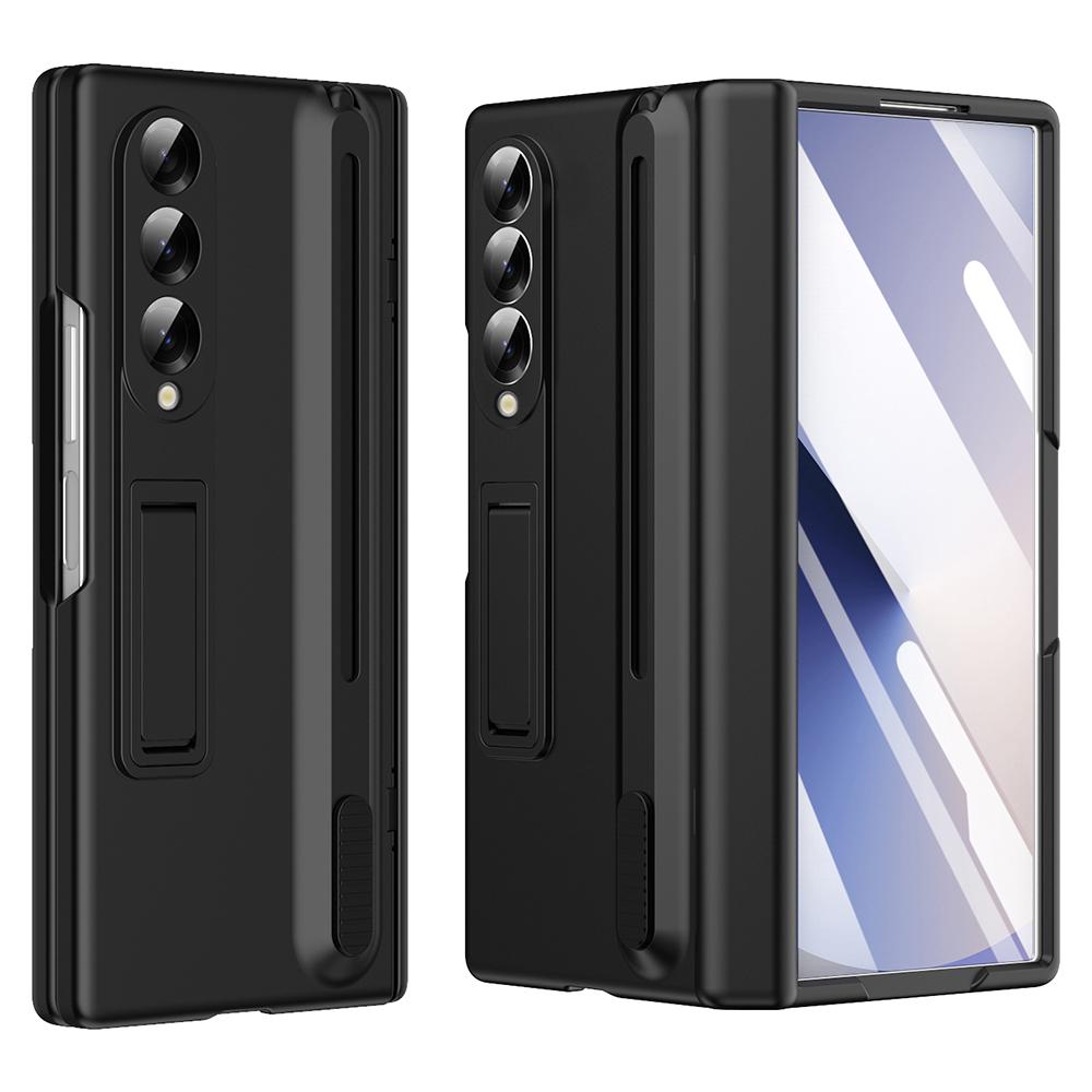 

Чехол-подставка для телефона Samsung Galaxy Z Fold3 5G с защитным стеклом для экрана и стилусом Black