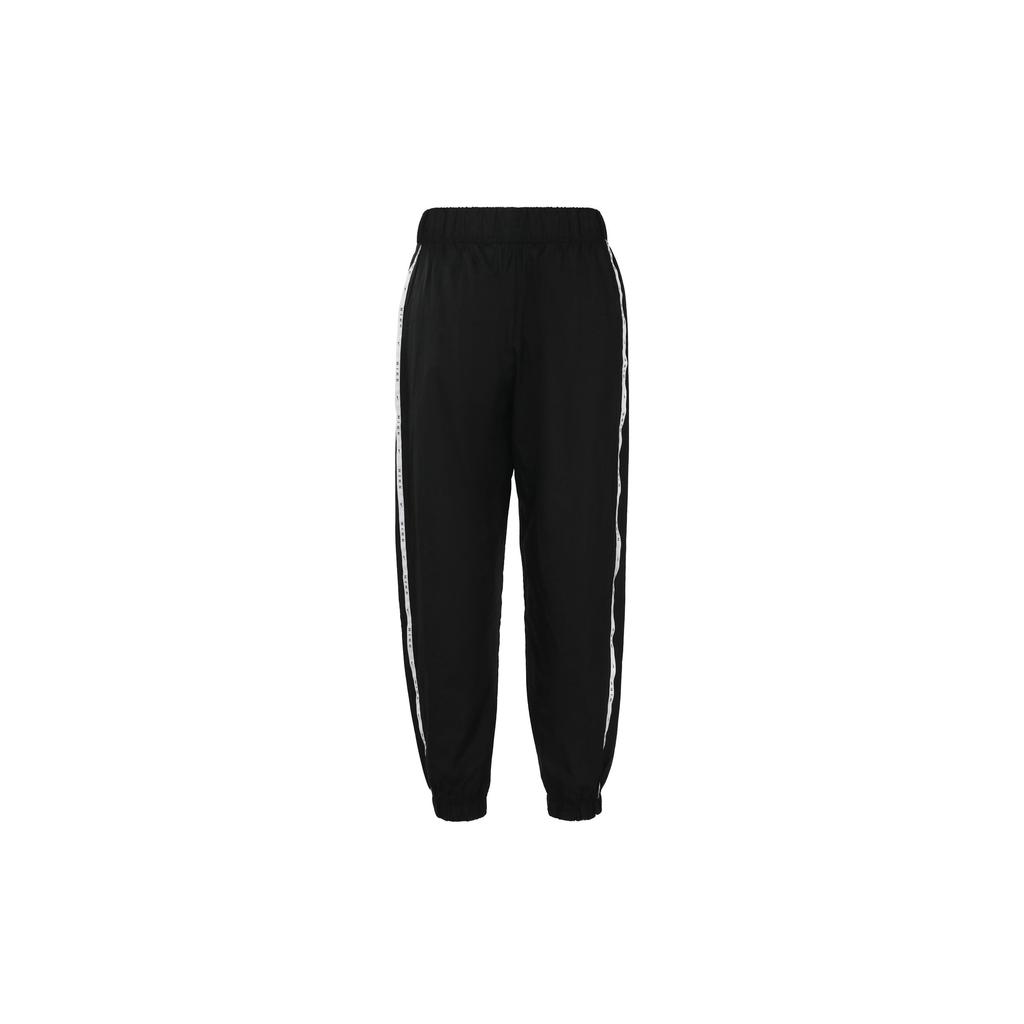 Nike Retro Sports Woven Logo Drawstring Loose Fit Long Pants Women Pants Black CK1409-010