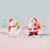 8pcs Miniature Christmas Figurine Set Christmas Decoration Fairy Snowman Santa Claus Miniature Figurines Xmas Gifts DIY Home Decor