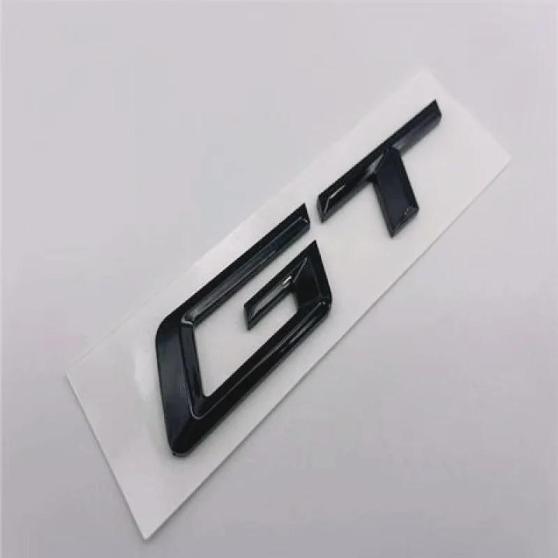 Logo ABS 3D Emblème GT Lettres Badge Autocollant Coffre Arrière de Voiture pour BMW F34 E36 E46 F07 G32 650 535i 630i Série 3 5 6 Accessoires GT