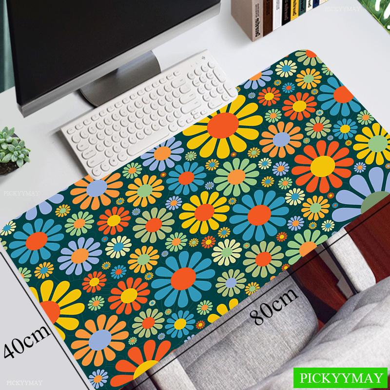 Large Mouse Mat Mousepads Pretty Office Keyboards Desk Pad Speed Carpet Flower Art Mousepad Office Ladys Mouse Pad Cute Desk mat