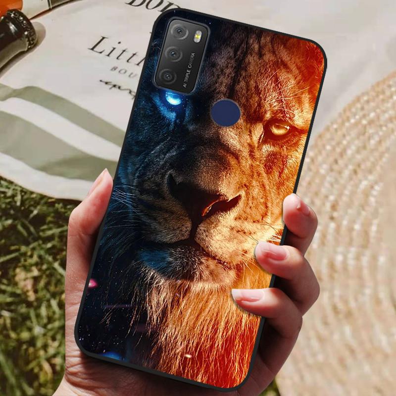 For TCL 20Y 20E 6125F Case Silicone Soft TPU Phone Cover for TCL 20Y 6156D Case Bumper for TCL20Y TCL20E Flower Animals Coques