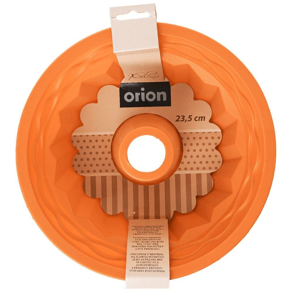 Silicone Bundt Cake Mold with Center Tube 23.5cm Orange SILLINIE
