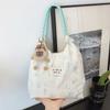Cute soft girl student large-capacity shoulder bag female little fresh girl printed portable shopping bag
