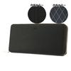 Long Wallet Round Zipper Genuine Leather Panama 729627 Cowhide Leather Black [Takeokikuchi] Men's [01]