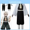 Exquisite Demon Slayer Kimetsu No Yaiba Wind Pillar Sanemi Shinazugawa Cosplay Costume Set With Breathable Fabric