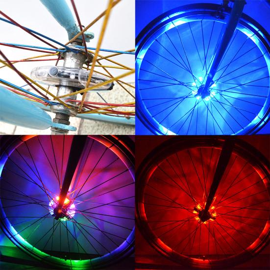 LED Magic Front Tail Spoke Wheel Warning Light Bicycle Cycling Bike Accessories